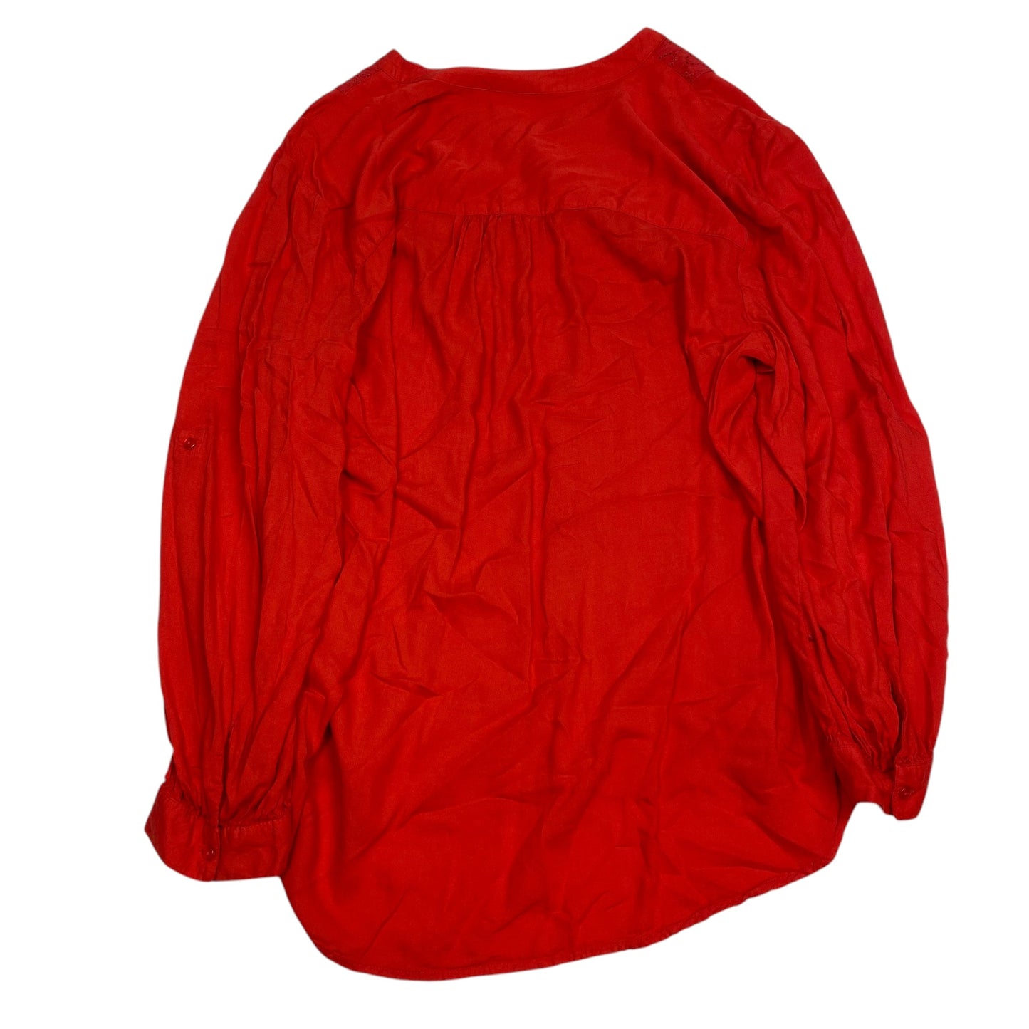 Top Long Sleeve By St Johns Bay In Red, Size: 3x