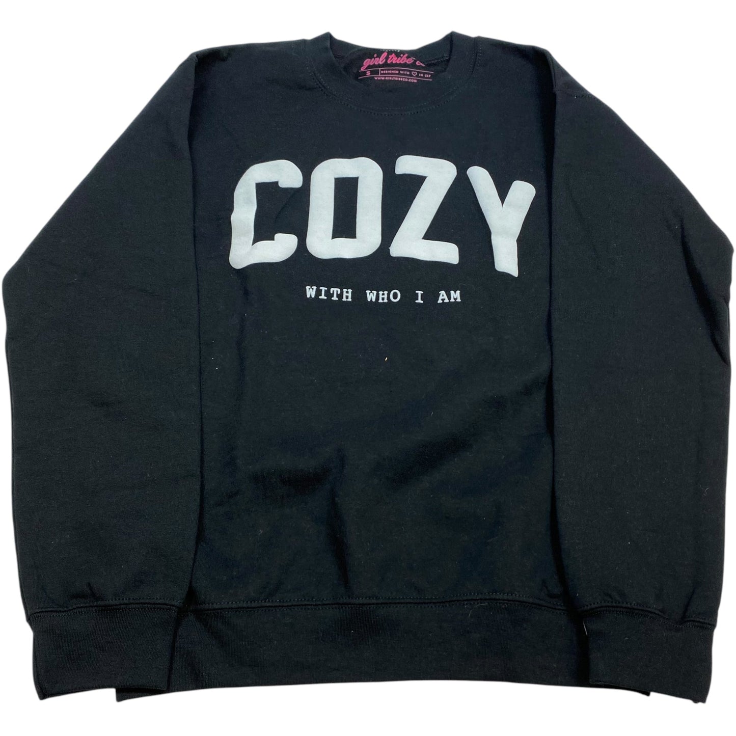 Sweatshirt Crewneck By Girl Tribe Co In Black, Size: S