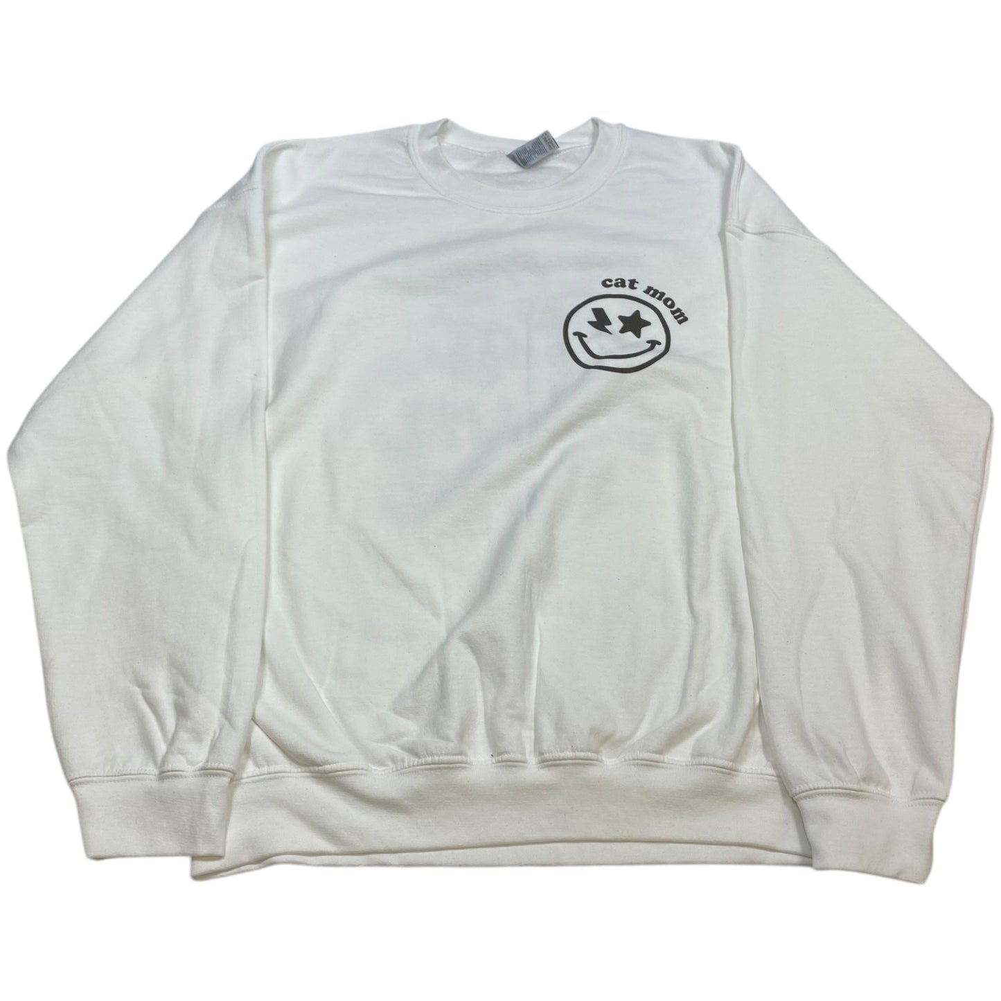 Sweatshirt Crewneck By Girl Tribe Co In White, Size: L