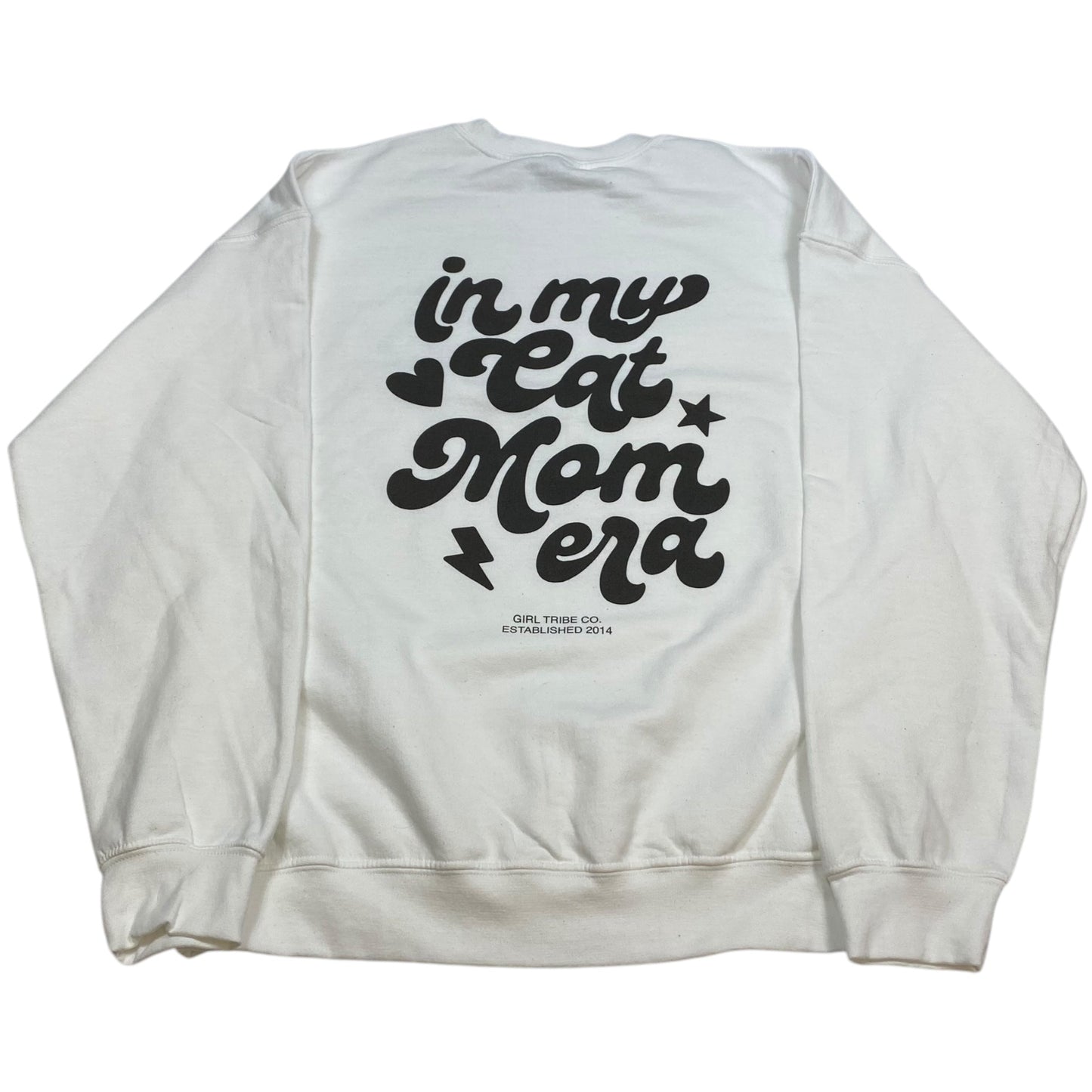 Sweatshirt Crewneck By Girl Tribe Co In White, Size: L