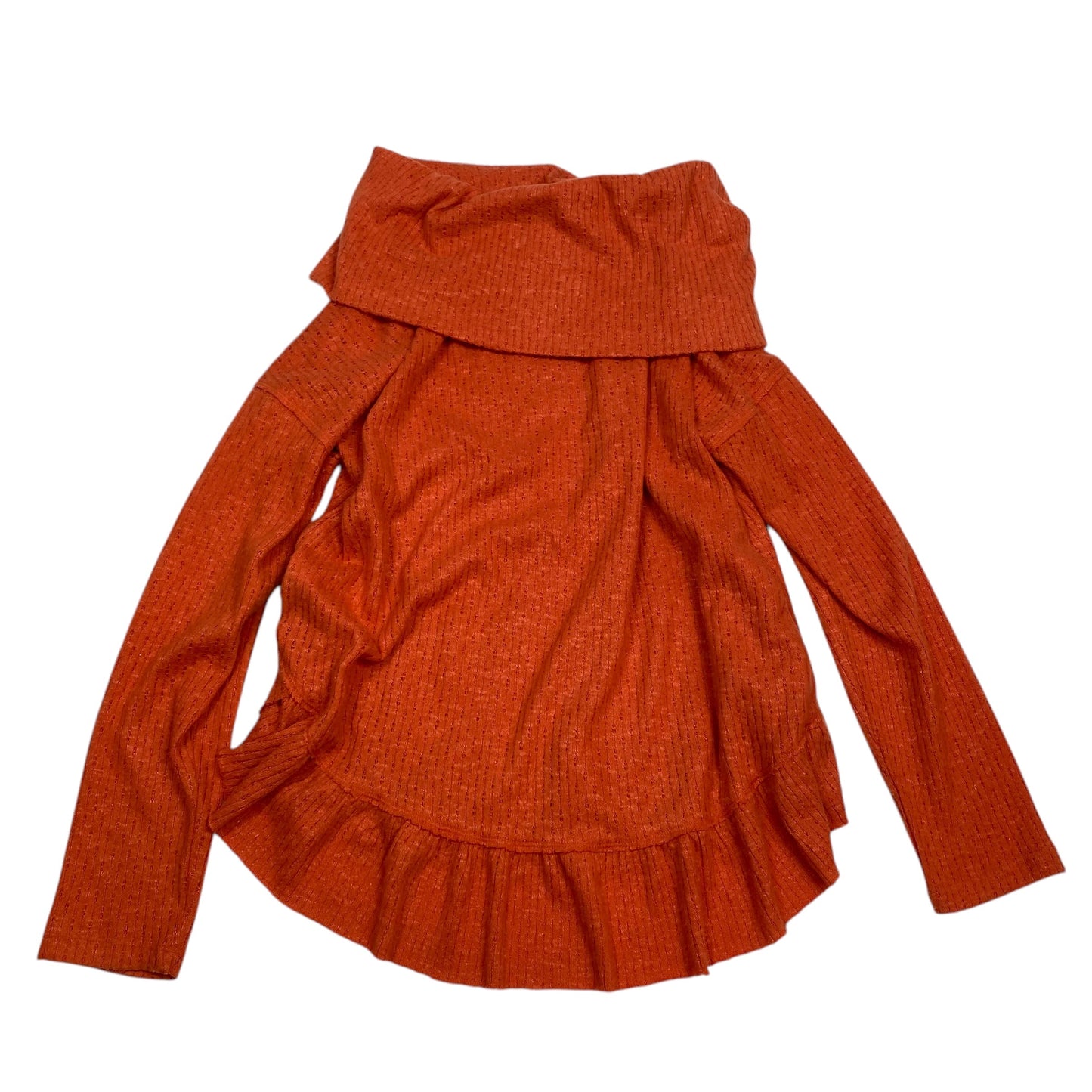 Top Long Sleeve By Maeve In Orange, Size: S