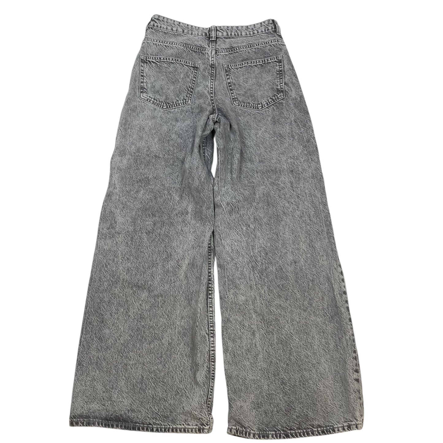 Jeans Wide Leg By Divided In Grey Denim, Size: 2