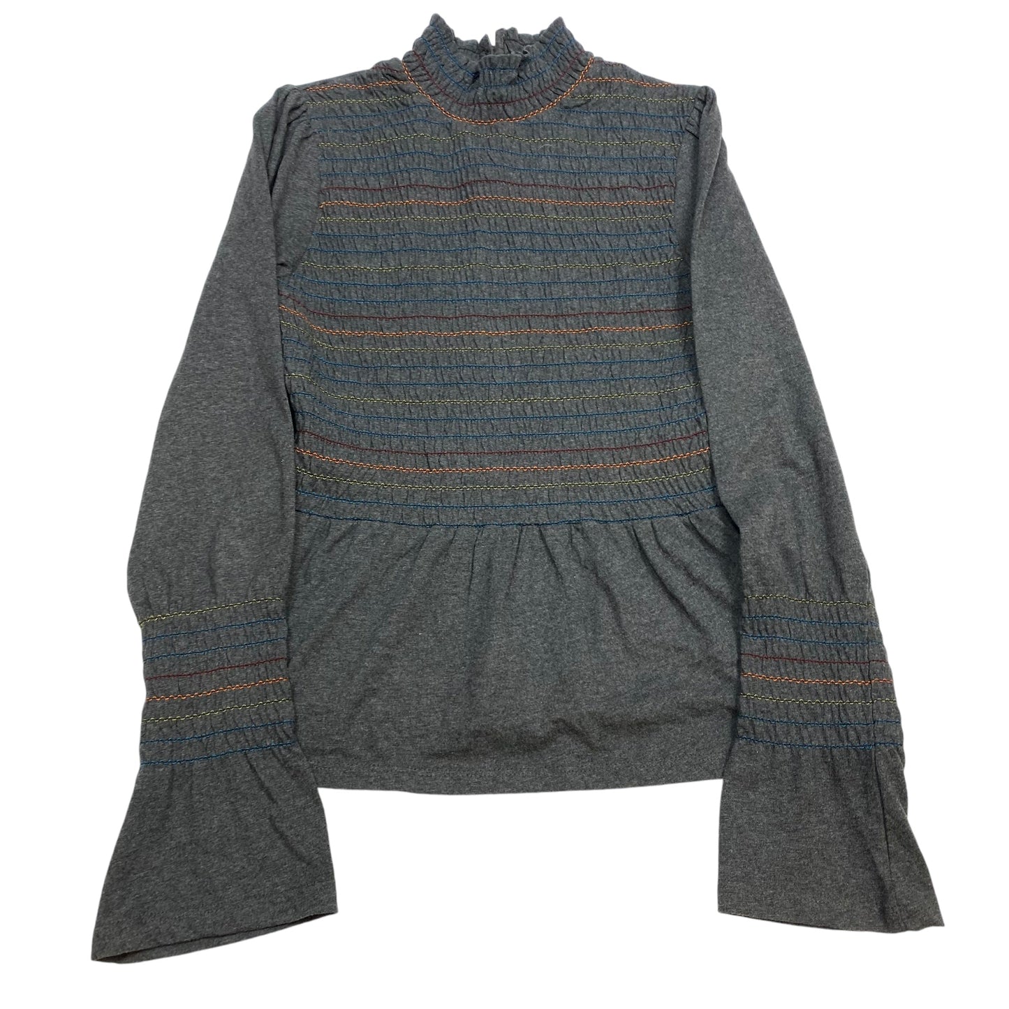 Top Long Sleeve By Rock & Indigo In Grey, Size: S