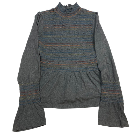 Top Long Sleeve By Rock & Indigo In Grey, Size: S