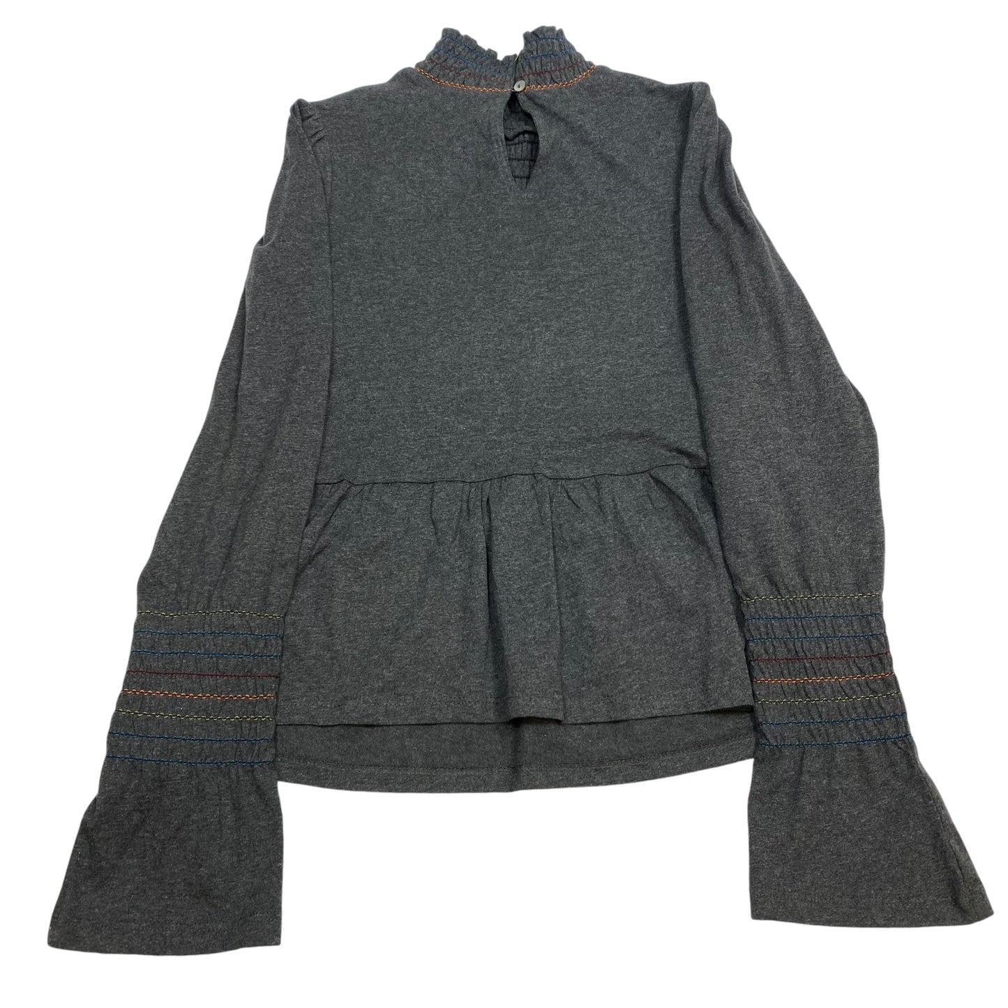 Top Long Sleeve By Rock & Indigo In Grey, Size: S