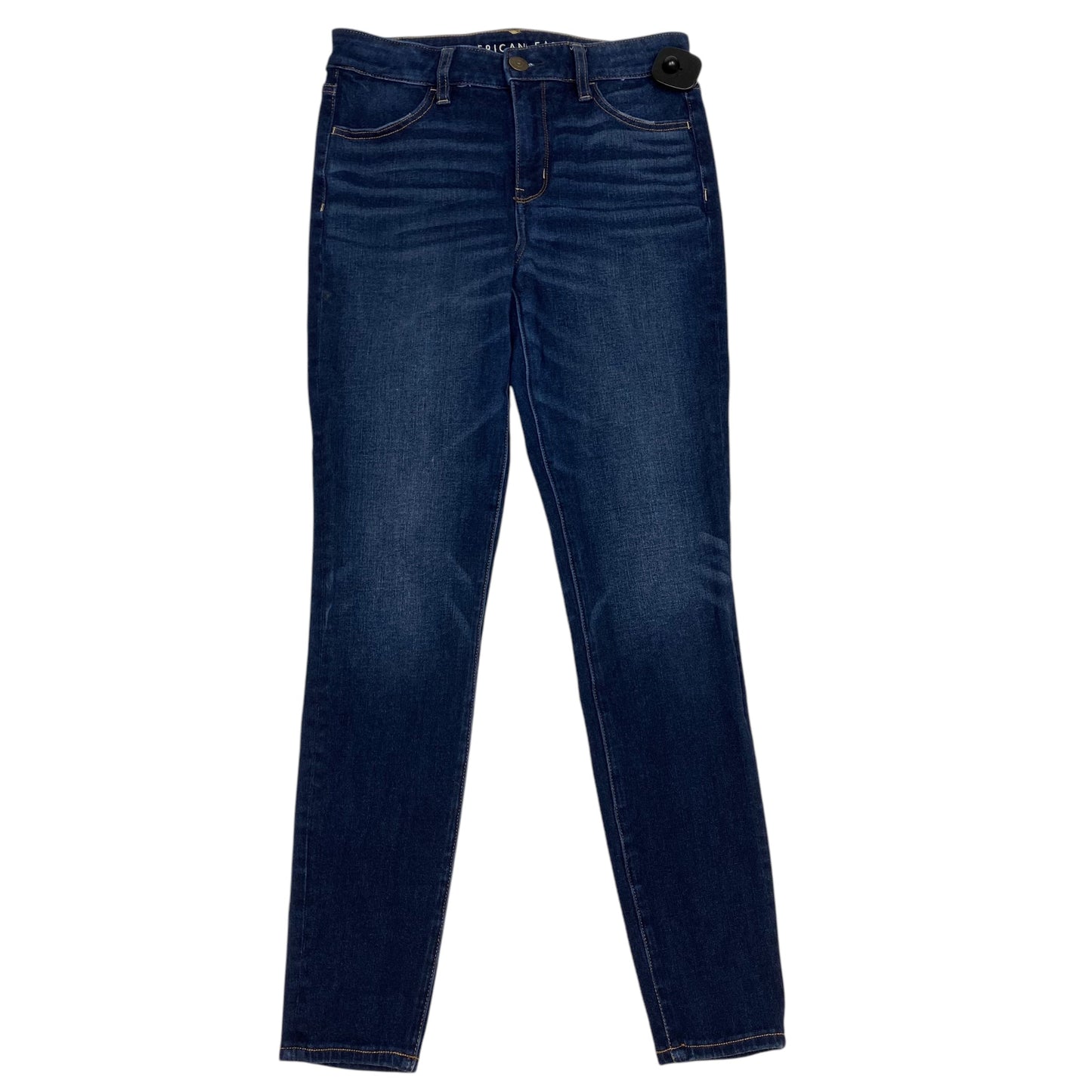 Jeans Skinny By American Eagle In Blue Denim, Size: 6