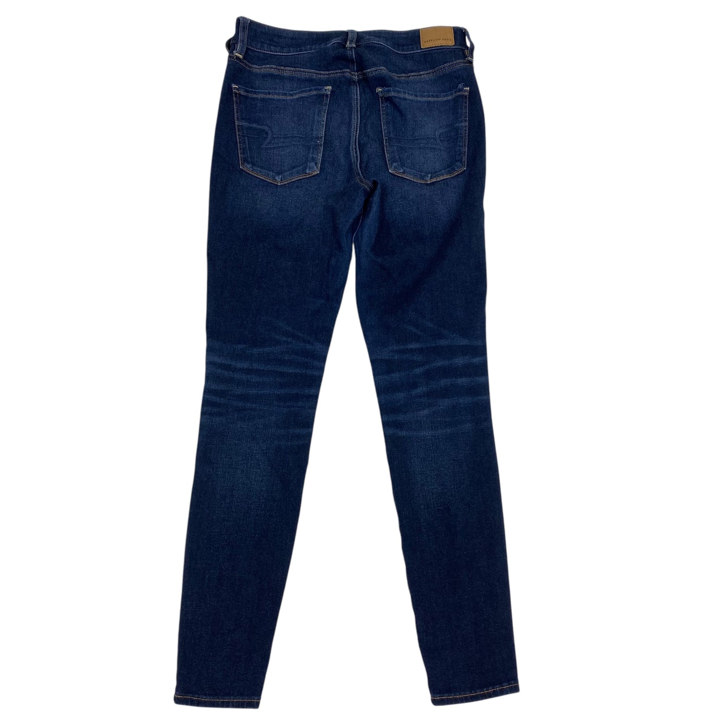 Jeans Skinny By American Eagle In Blue Denim, Size: 6