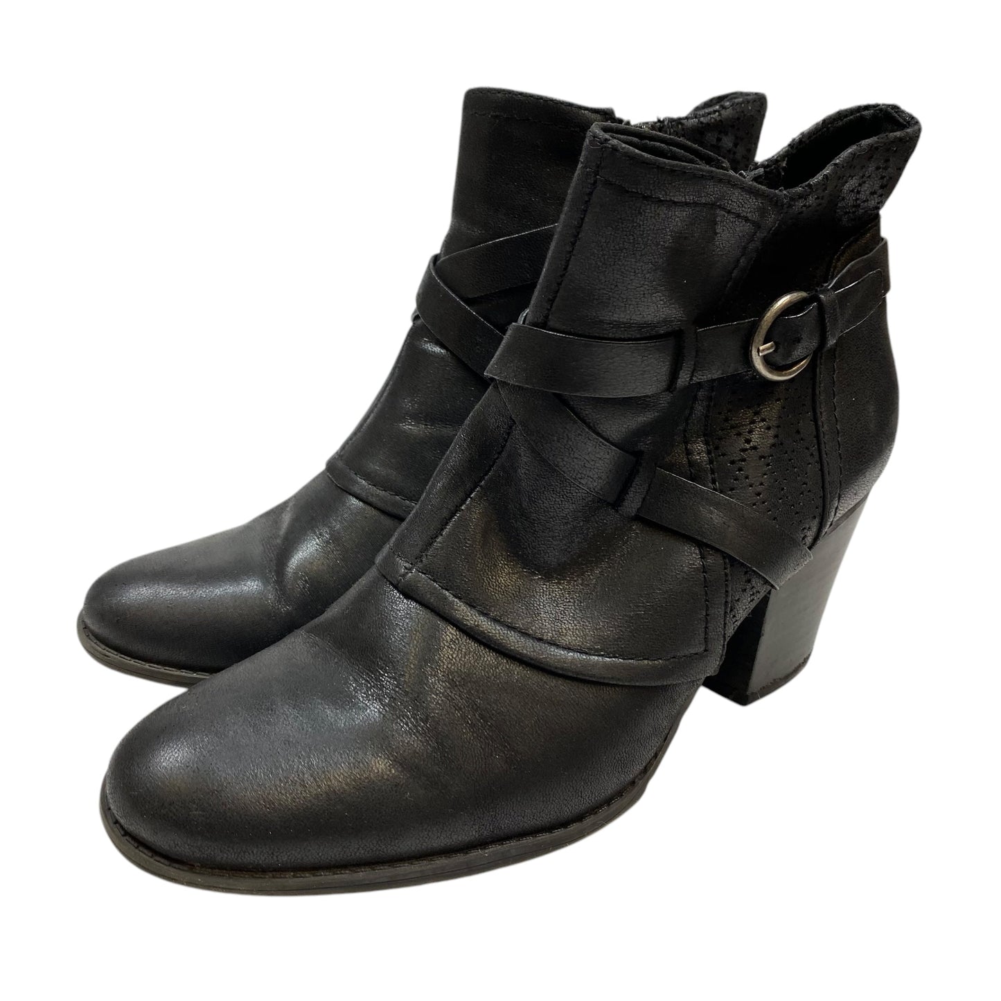 Boots Ankle Heels By Bare Traps In Black, Size: 8.5