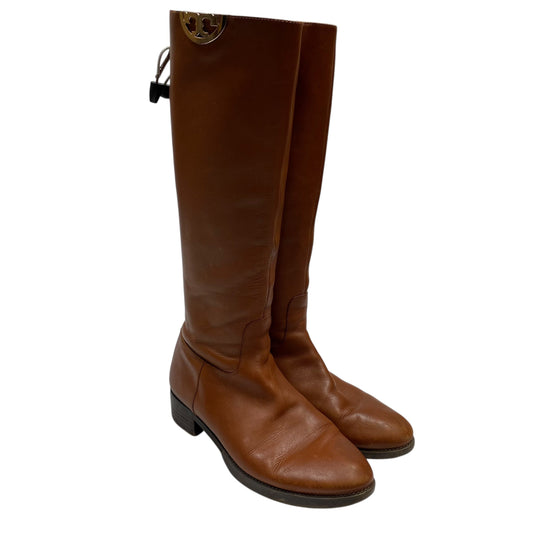 Boots Designer By Tory Burch In Brown, Size: 9