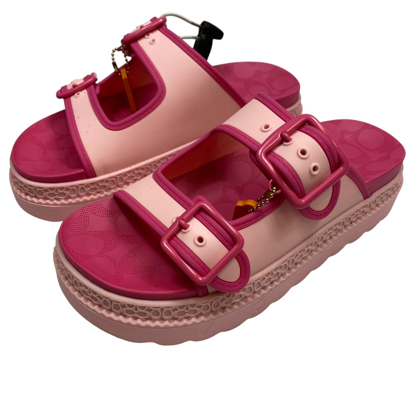 Sandals Designer By Coach In Pink, Size: 7