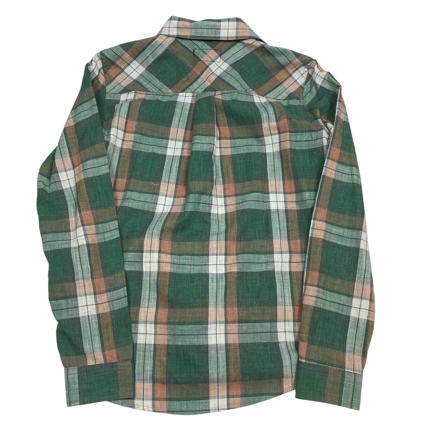 Top Long Sleeve By Current/elliott In Plaid Pattern, Size: Xs