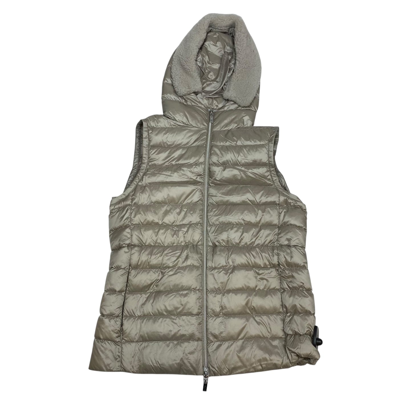 Vest Puffer & Quilted By Charlotte Brody In Gold, Size: Xs