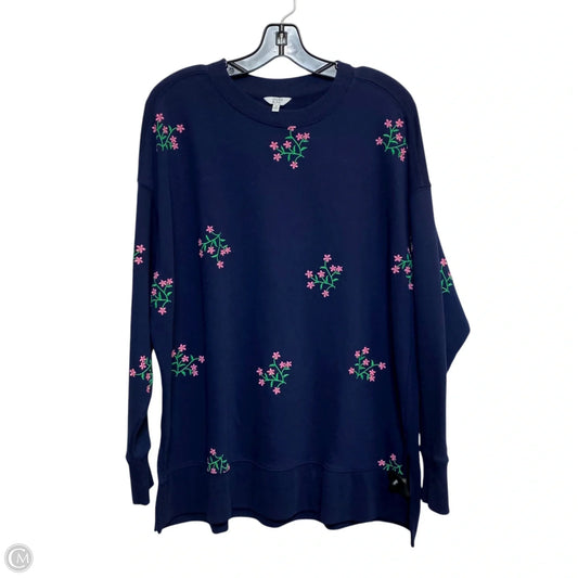 Sweatshirt Crewneck By Crown And Ivy In Navy, Size: Xs