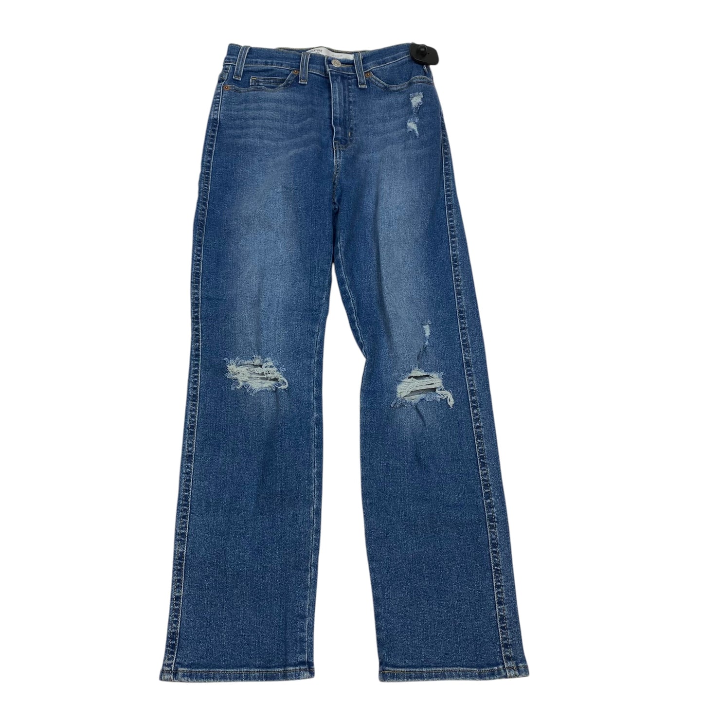 Jeans Straight By Levis In Blue Denim, Size: 2