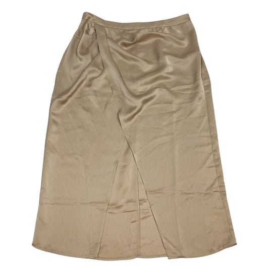 Skirt Midi By Eloquii In Gold, Size: Xl