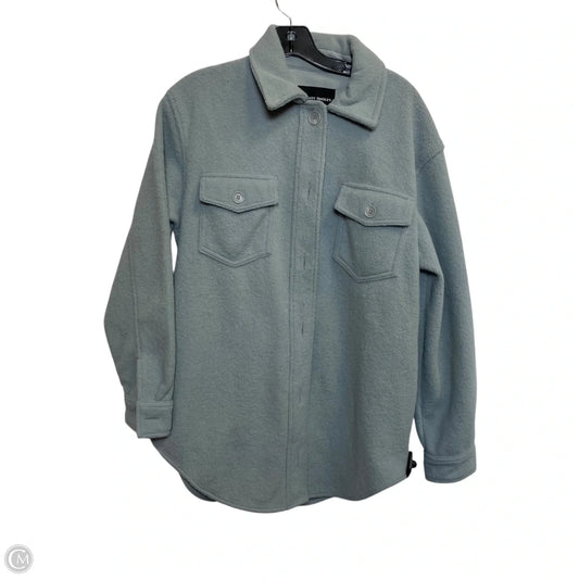 Jacket Shirt By Hilary Radley In Blue, Size: S