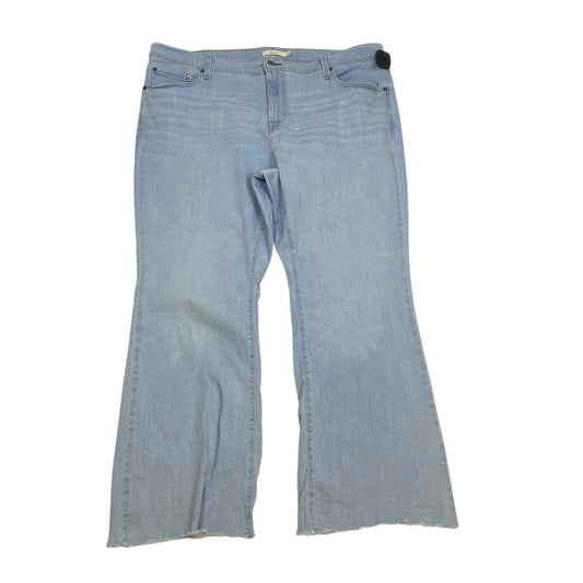 Jeans Flared By Levis In Blue Denim, Size: 22