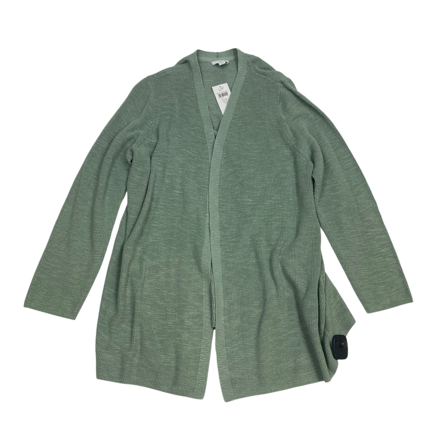 Cardigan By J. Jill In Green, Size: Xlp