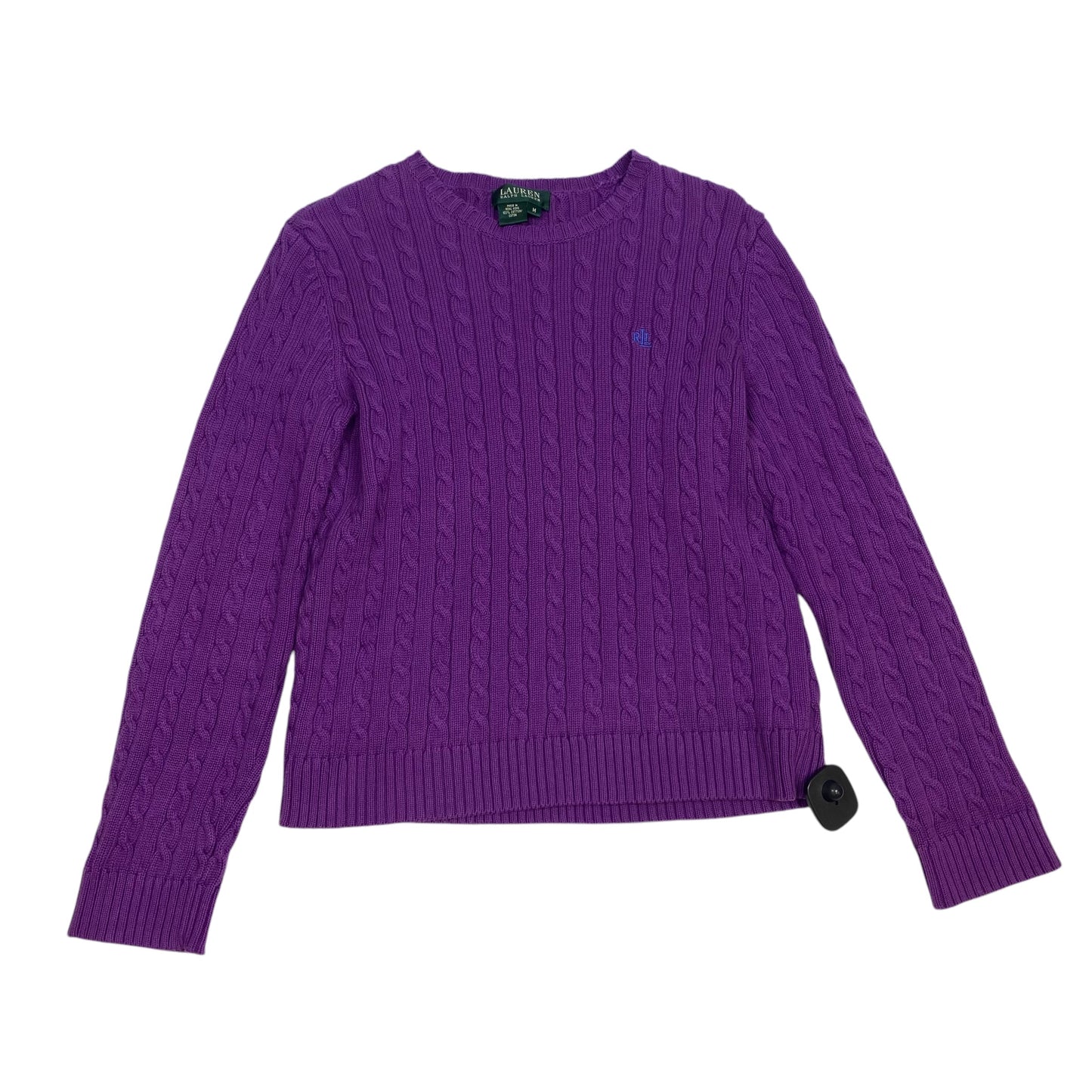 Sweater By Lauren By Ralph Lauren In Purple, Size: M