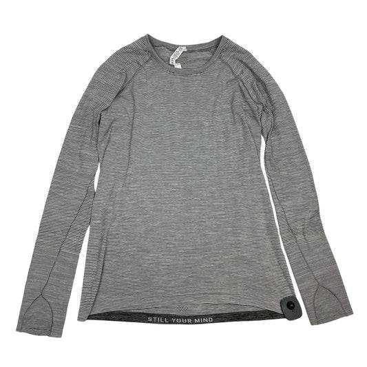 Athletic Top Long Sleeve Crewneck By Lululemon In Grey, Size: 12