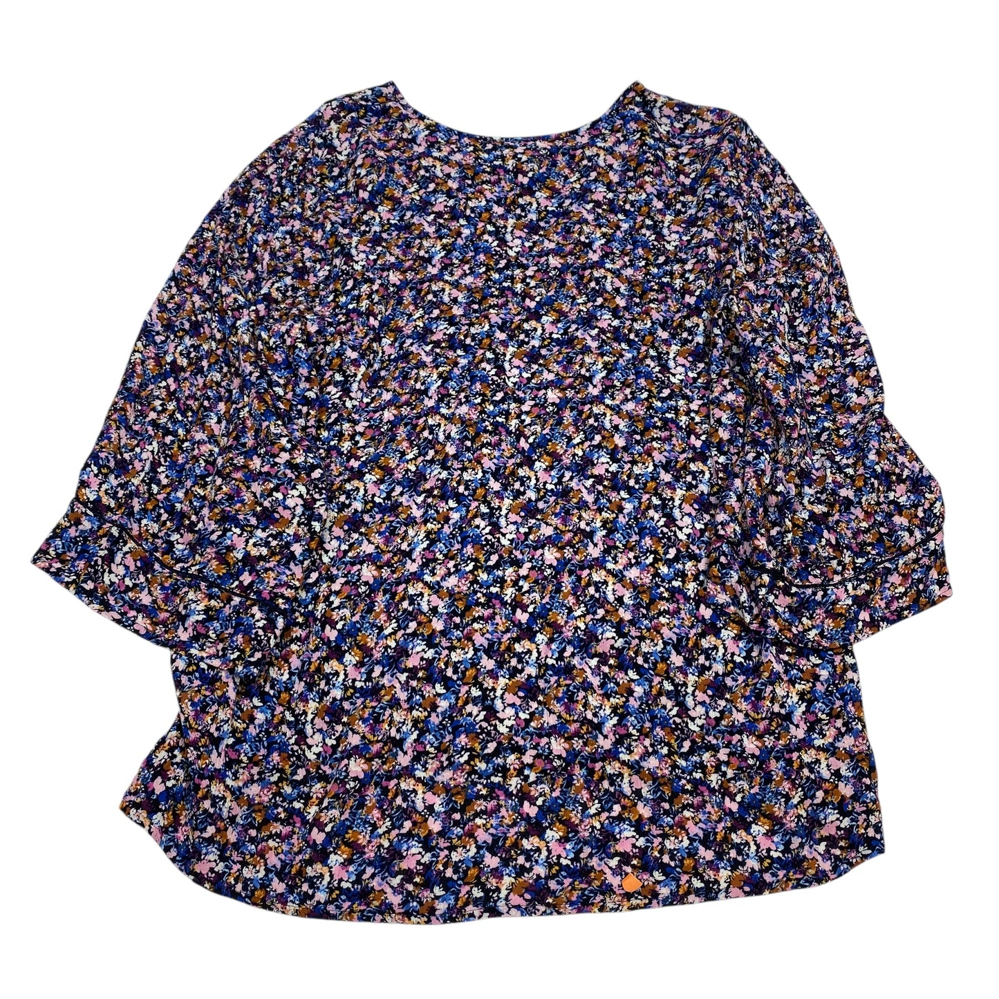 Top 3/4 Sleeve By J. Jill In Floral Print, Size: L