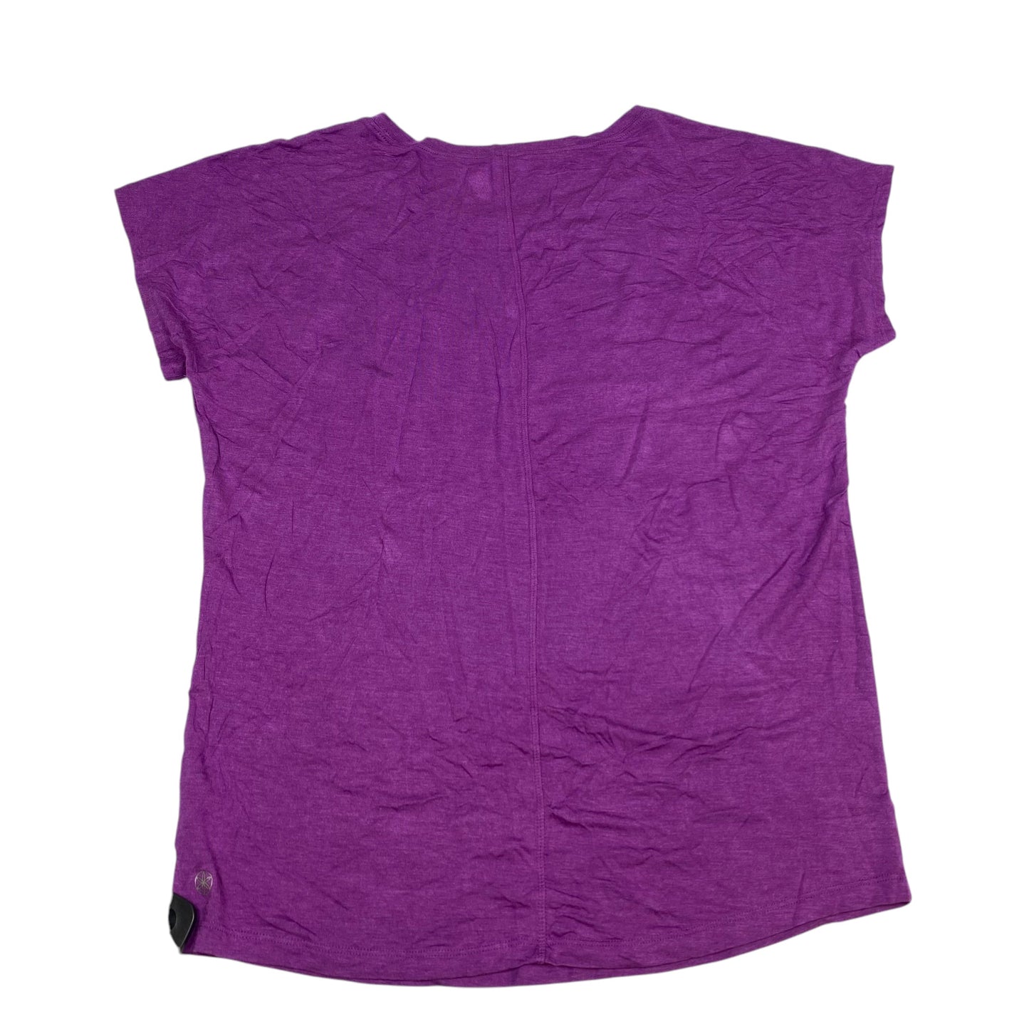 Athletic Top Short Sleeve By Gaiam In Purple, Size: Xl