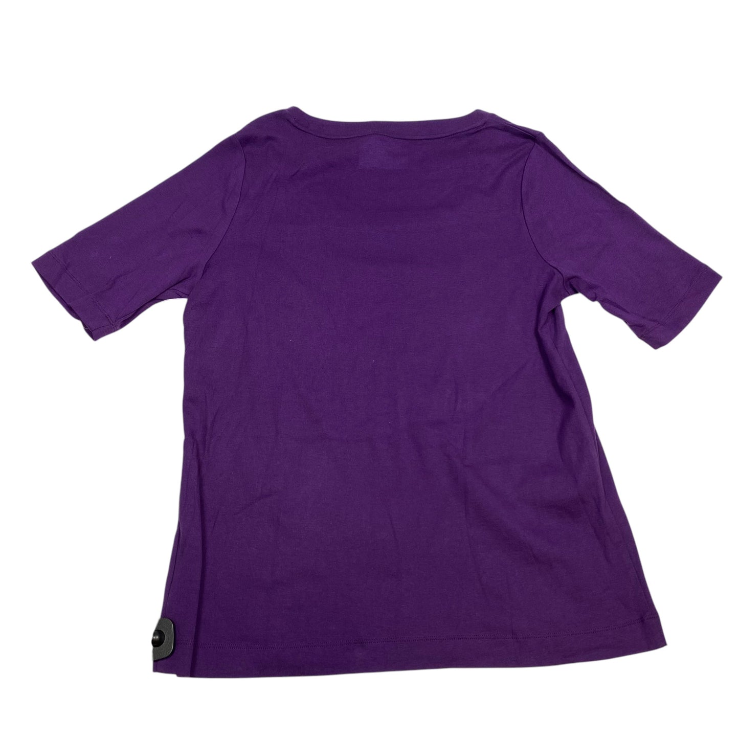 Top Short Sleeve Basic By Croft And Barrow In Purple, Size: Xl