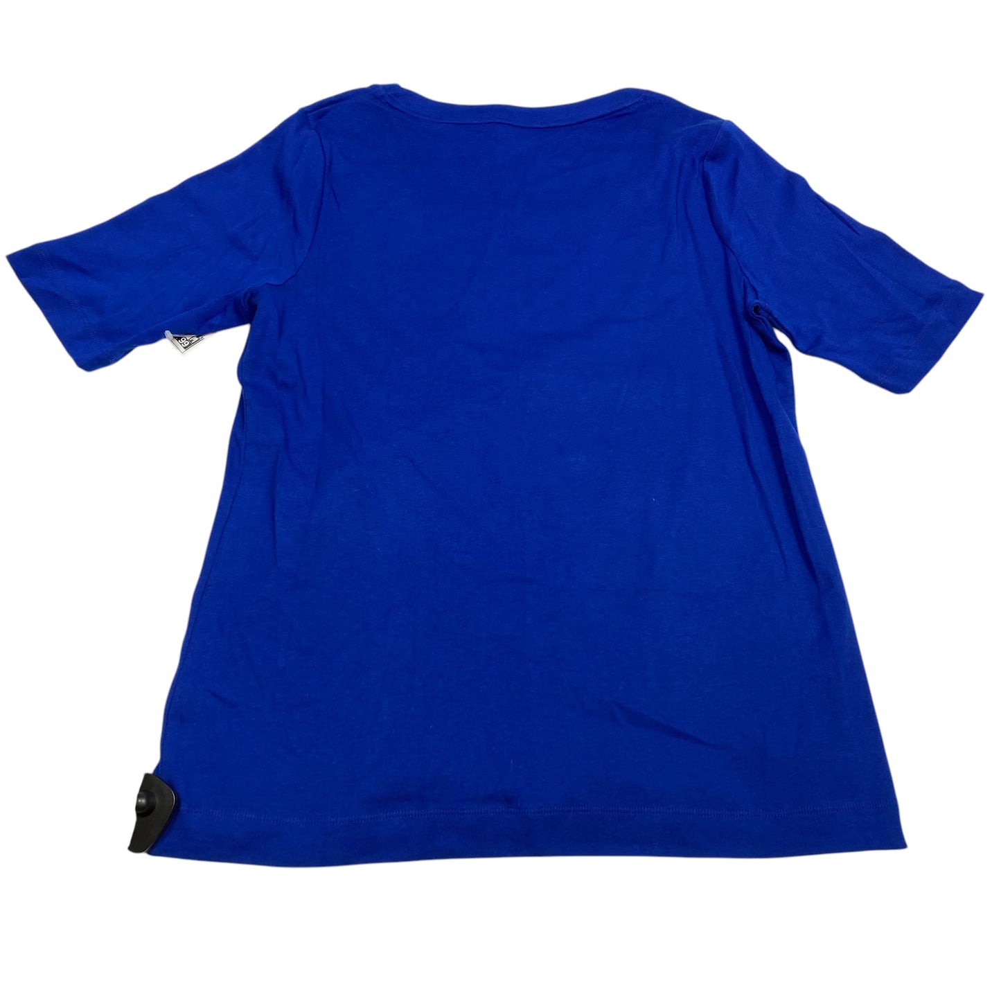 Top Short Sleeve Basic By Croft And Barrow In Blue, Size: Xl