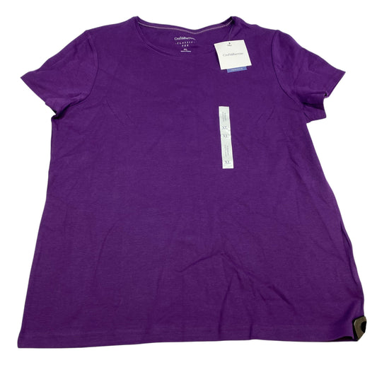 Top Short Sleeve Basic By Croft And Barrow In Purple, Size: Xl