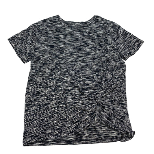 Top Short Sleeve By Apt 9 In Black, Size: Xl