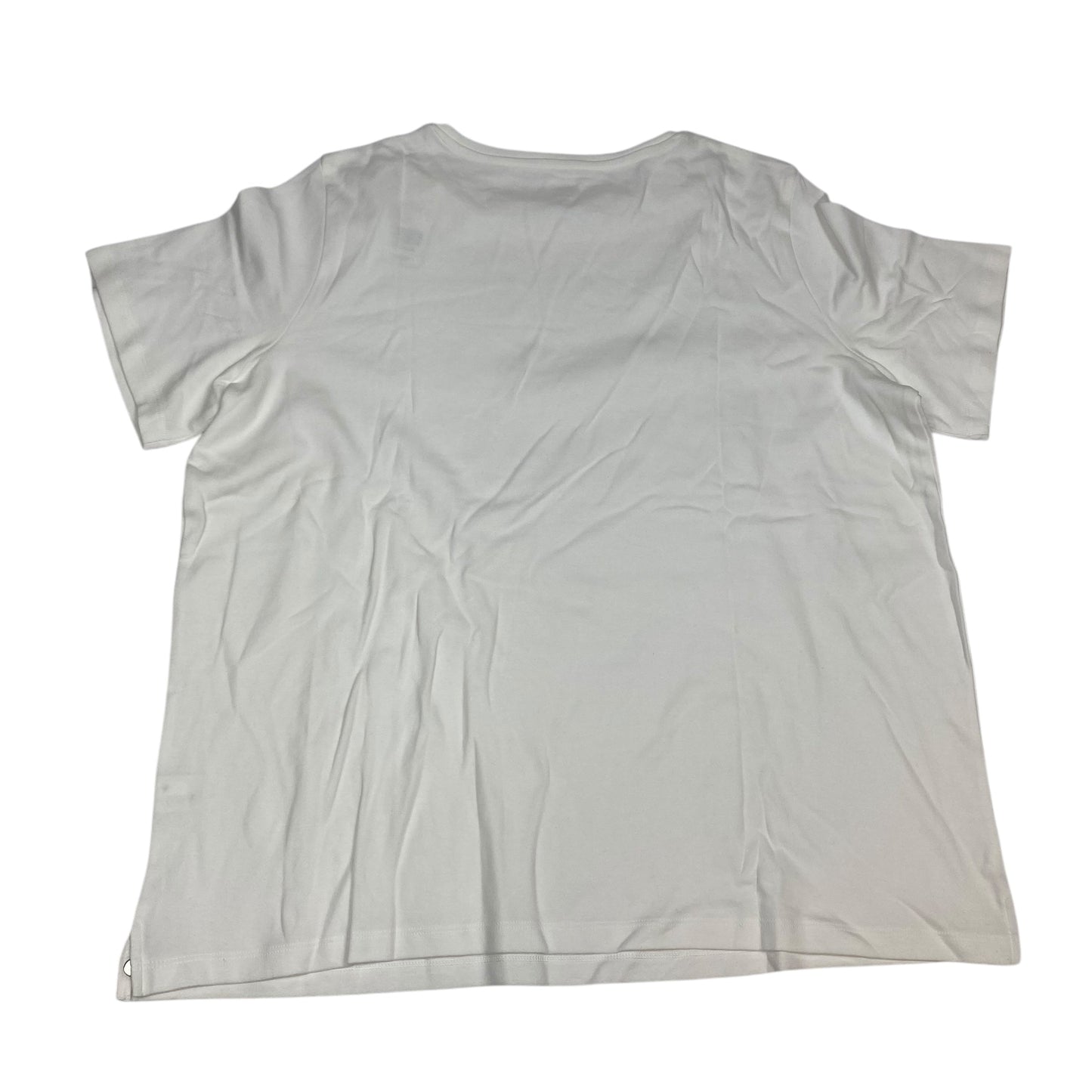 Top Short Sleeve Basic By Kim Rogers In White, Size: Xl