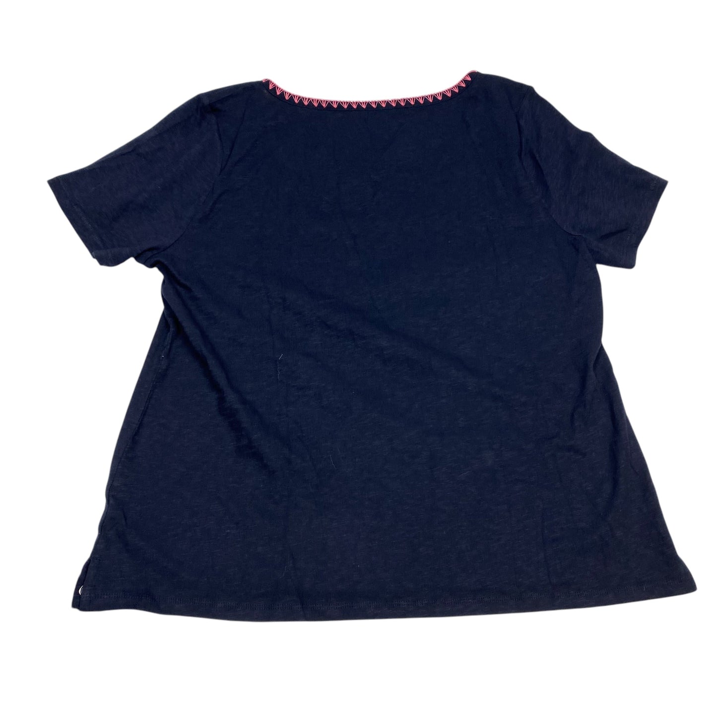 Top Short Sleeve By Talbots In Navy, Size: Xl