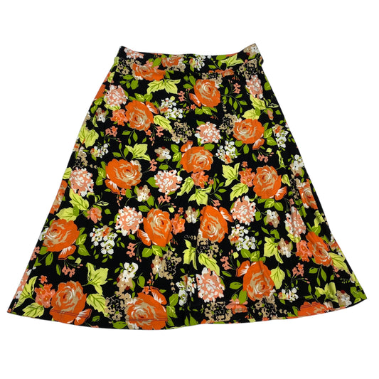 Skirt Midi By Kasper In Floral Print, Size: L