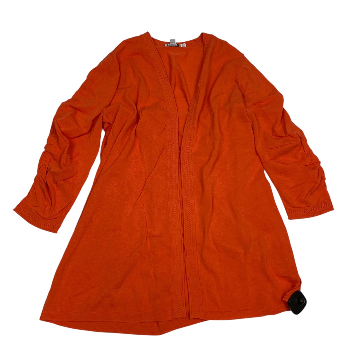 Cardigan By Chicos In Orange, Size: Xl