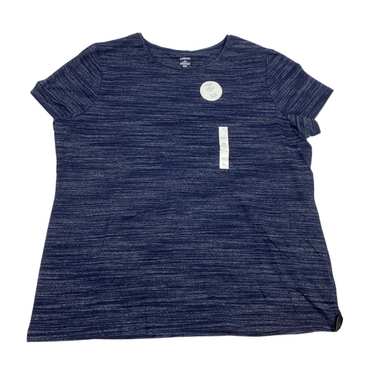 Top Short Sleeve Basic By Croft And Barrow In Blue, Size: Xl