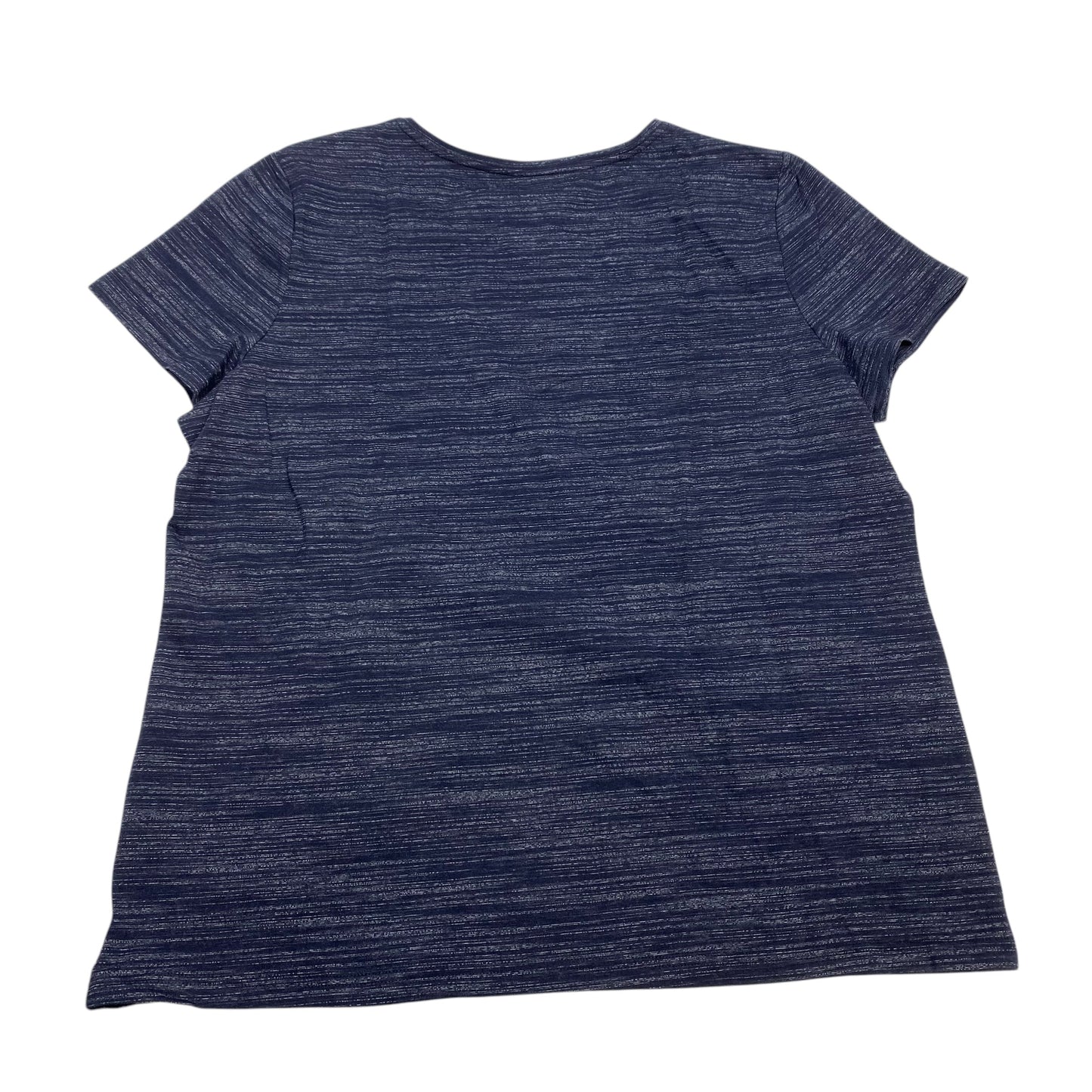 Top Short Sleeve Basic By Croft And Barrow In Blue, Size: Xl