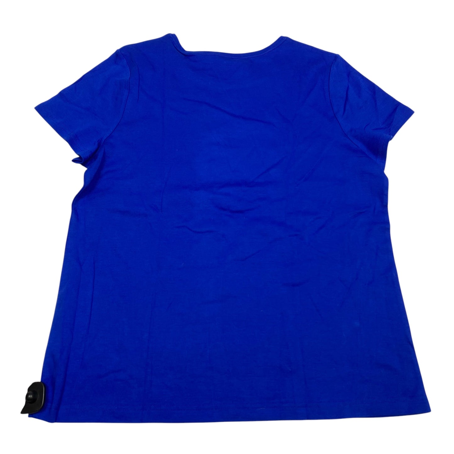 Top Short Sleeve Basic By Croft And Barrow In Blue, Size: Xl