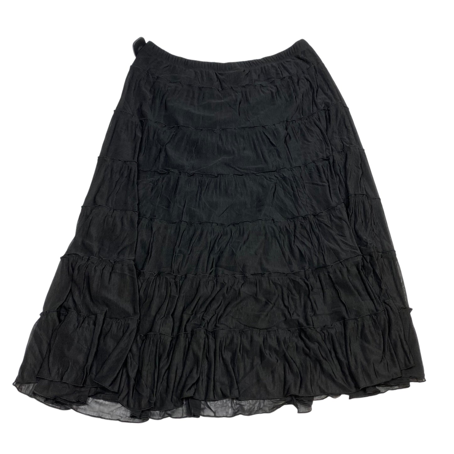 Skirt Midi By Dana Buchman In Black, Size: L