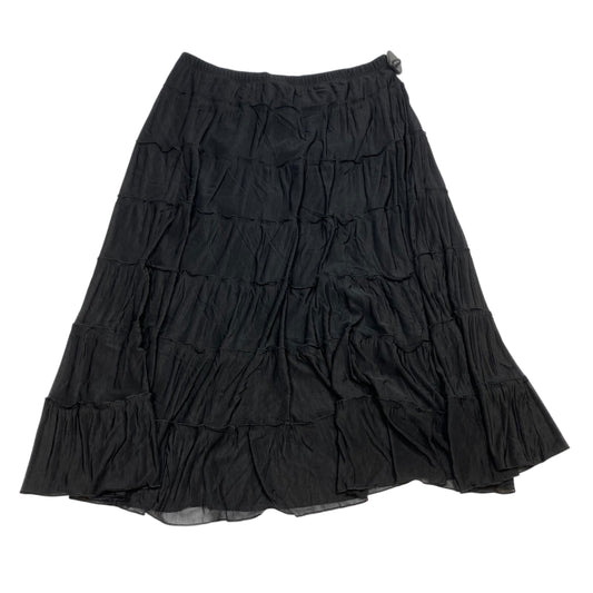 Skirt Midi By Dana Buchman In Black, Size: L