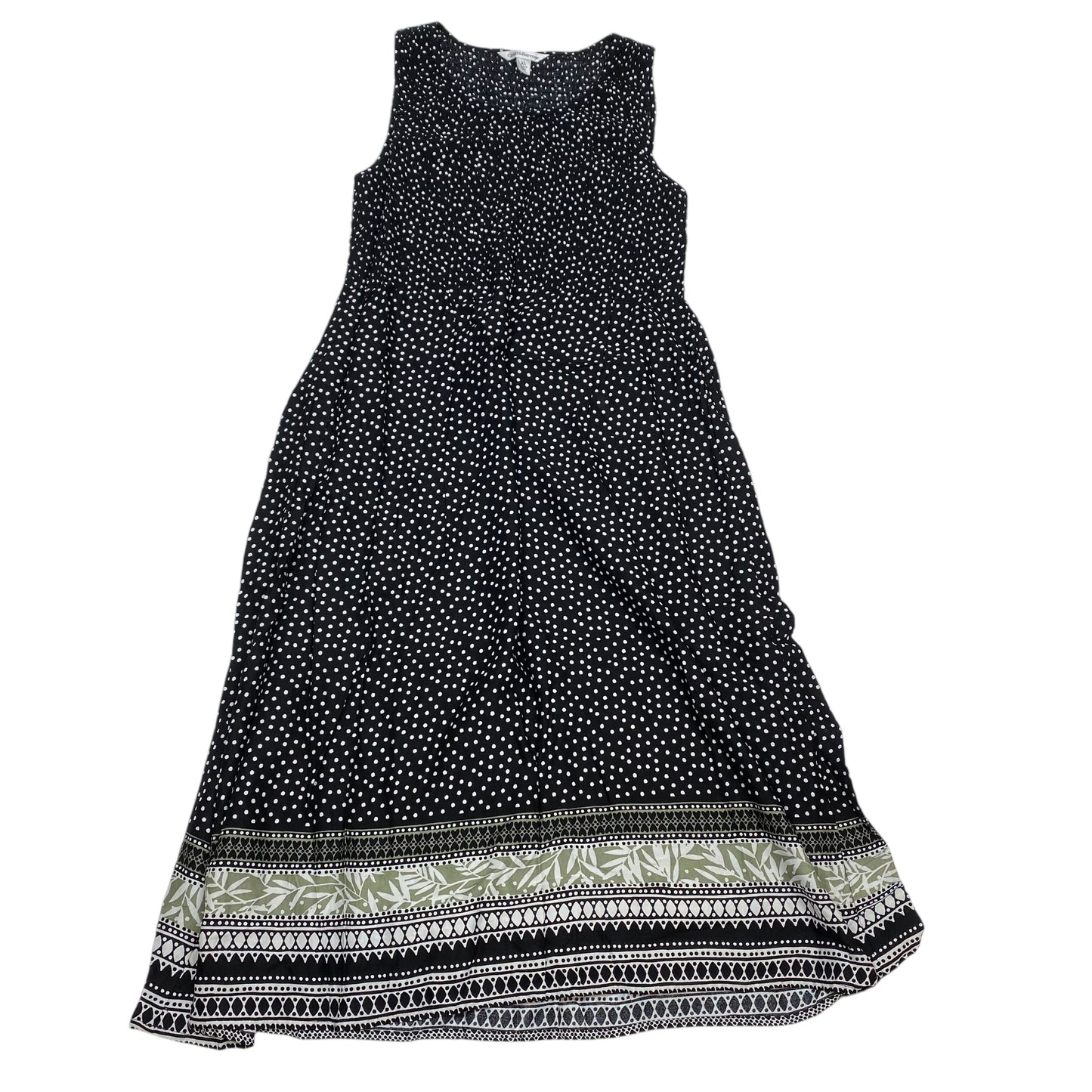 Dress Casual Midi By Croft And Barrow In Black, Size: Xl