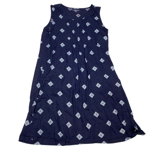 Dress Casual Midi By Croft And Barrow In Navy, Size: Xl