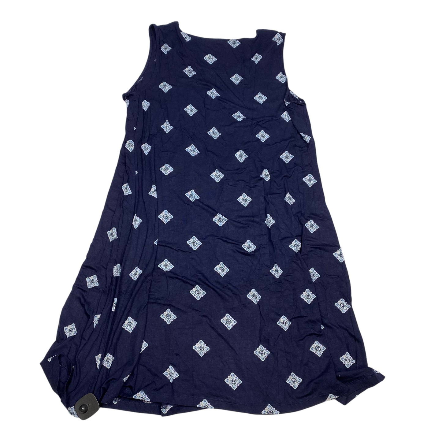 Dress Casual Midi By Croft And Barrow In Navy, Size: Xl