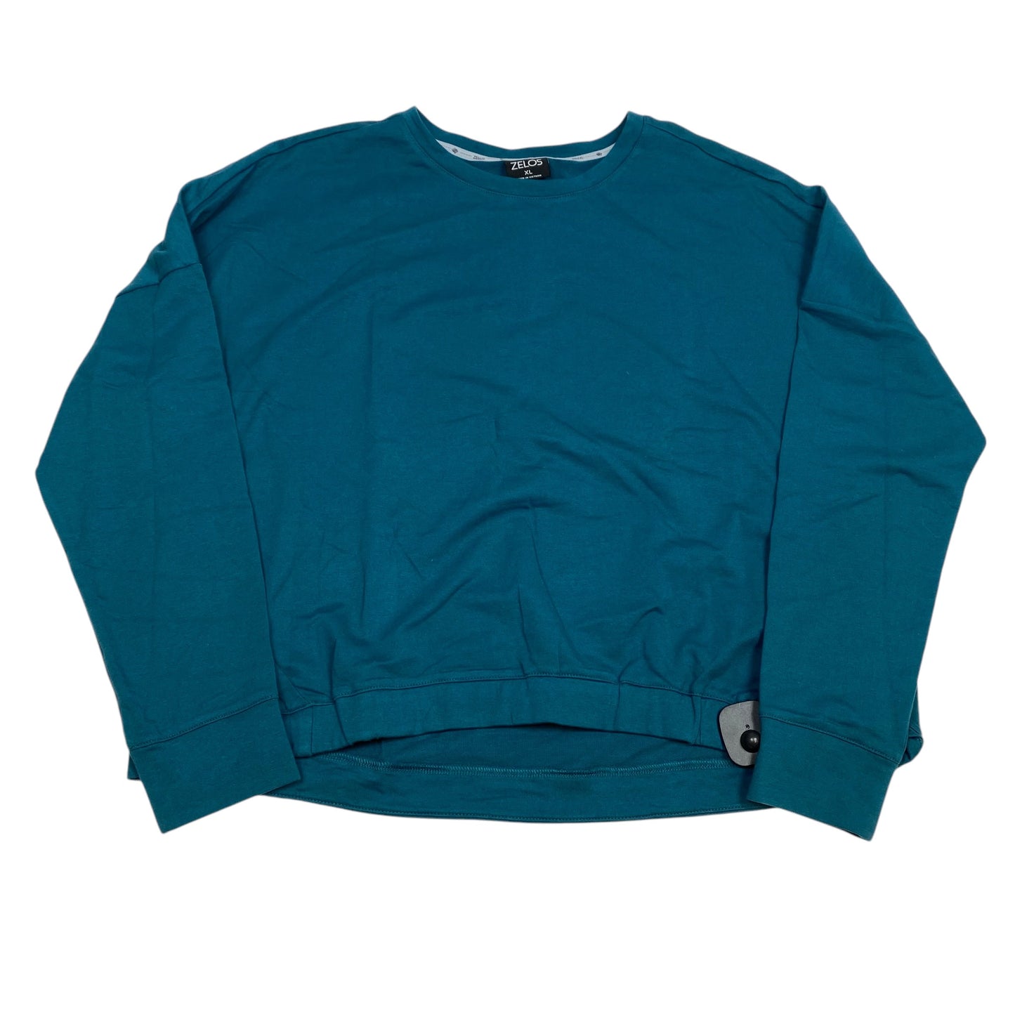 Athletic Top Long Sleeve Crewneck By Zelos In Green, Size: Xl