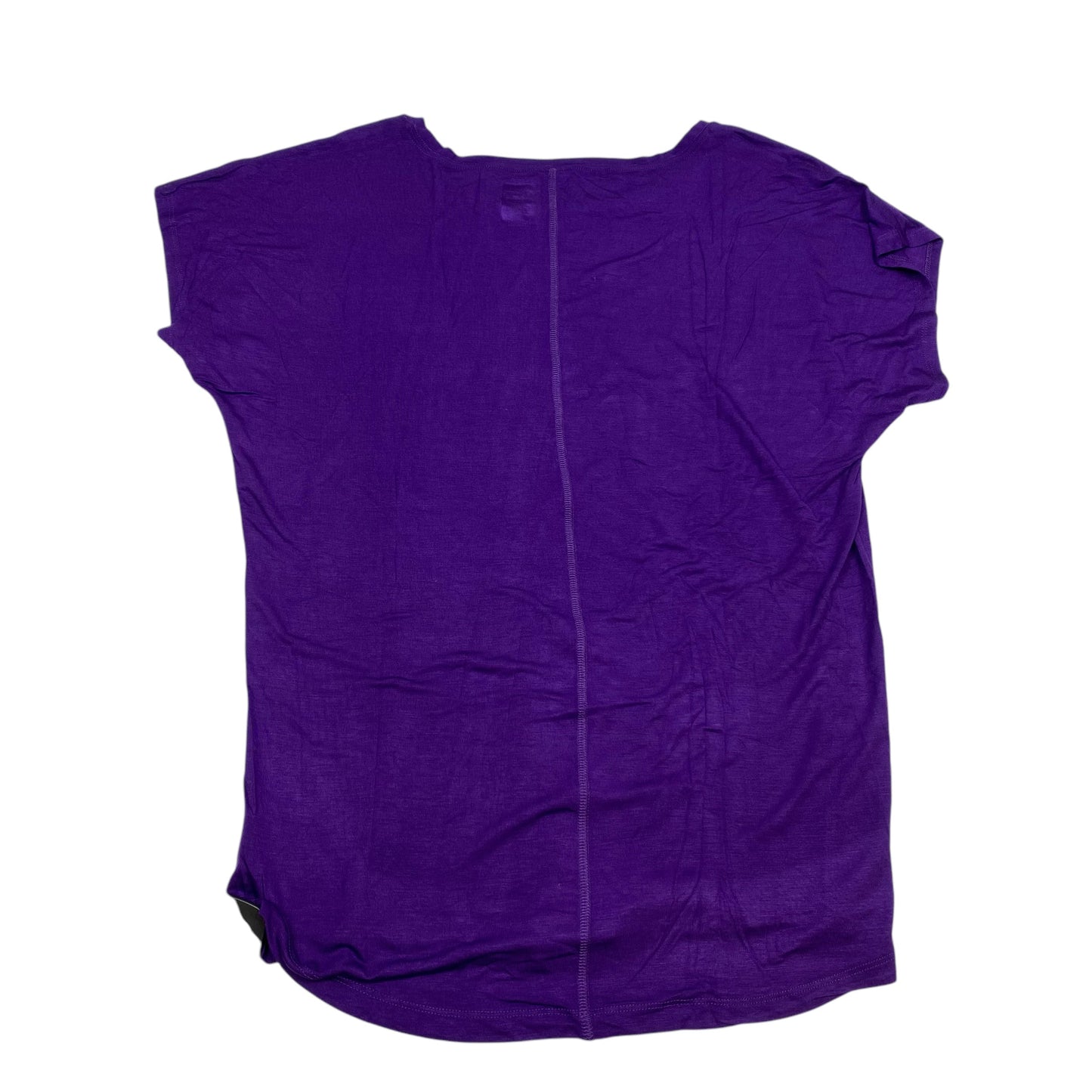 Athletic Top Short Sleeve By Gaiam In Purple, Size: Xl