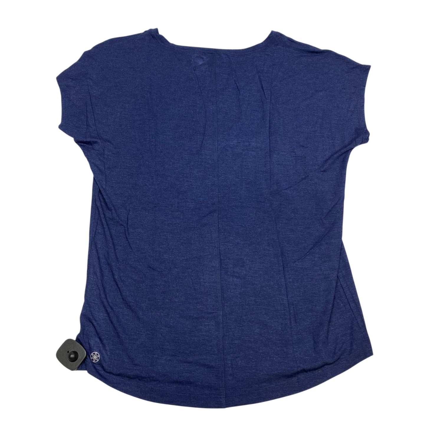 Athletic Top Short Sleeve By Gaiam In Blue, Size: Xl