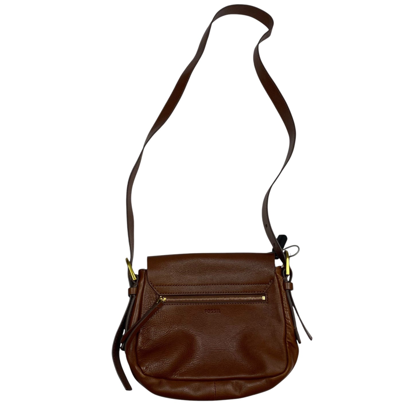 Crossbody Leather By Fossil, Size: Small