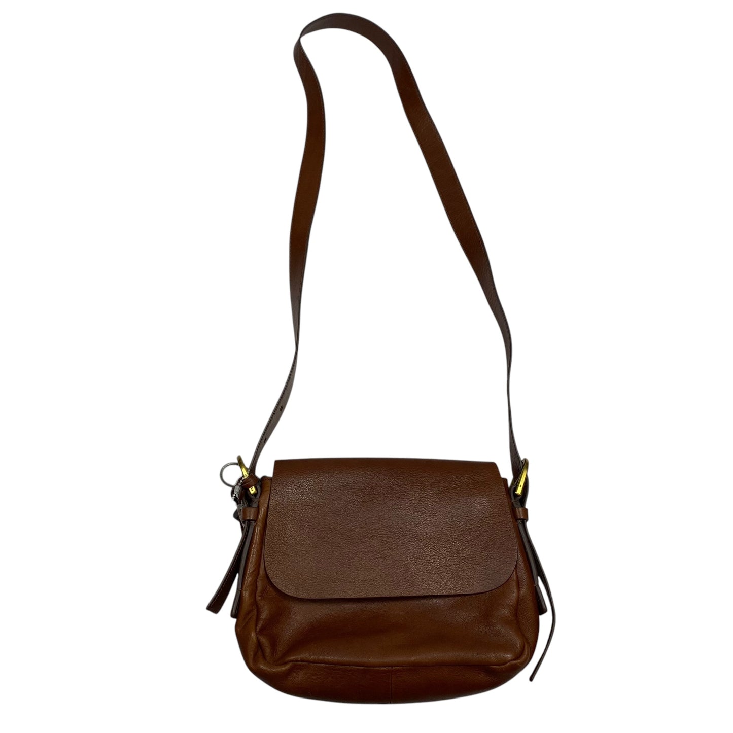 Crossbody Leather By Fossil, Size: Small