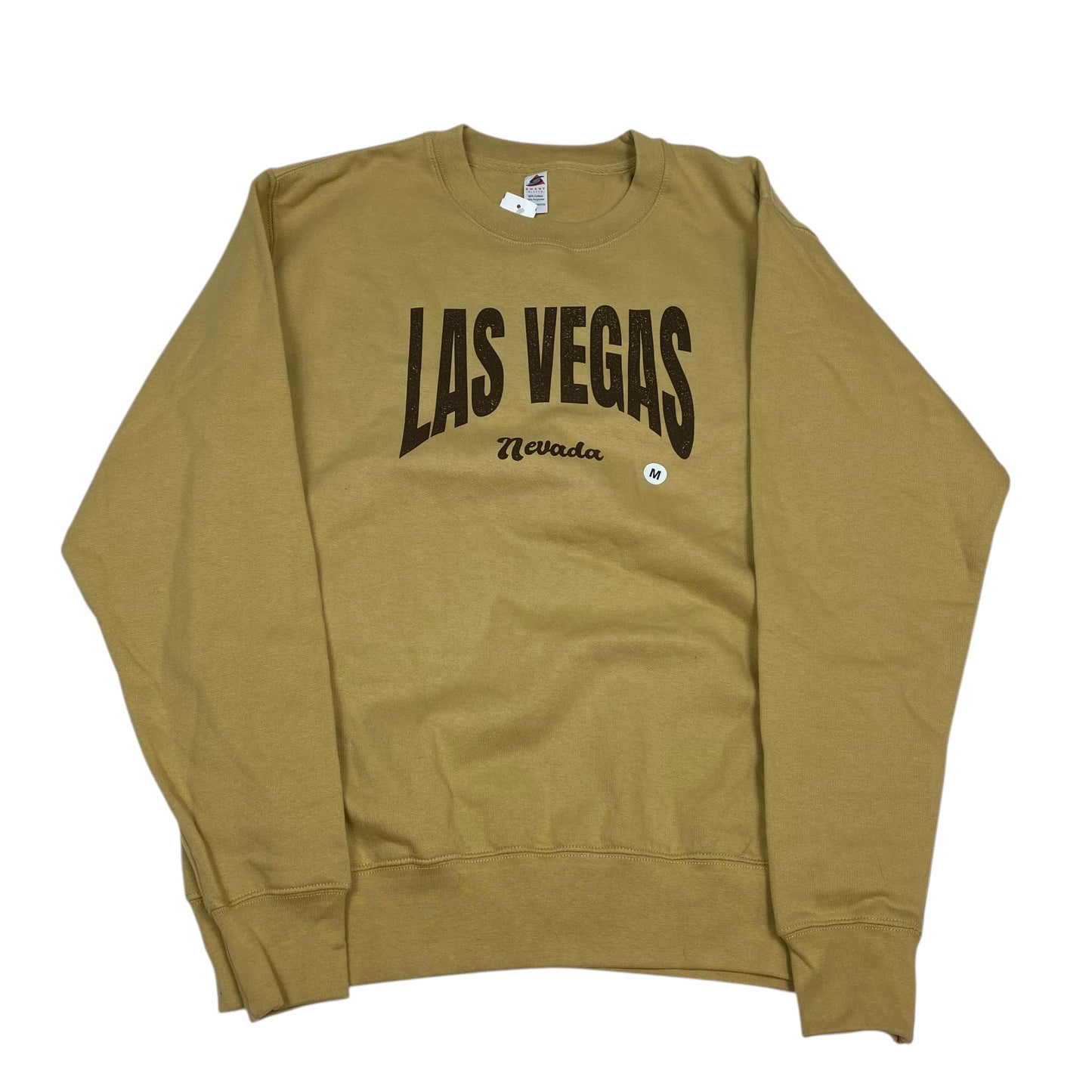 Sweatshirt Crewneck By Clothes Mentor In Tan, Size: M