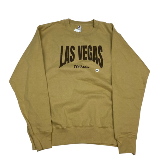 Sweatshirt Crewneck By Clothes Mentor In Tan, Size: M