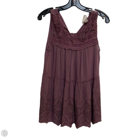 Top Sleeveless By Knox Rose In Purple, Size: S